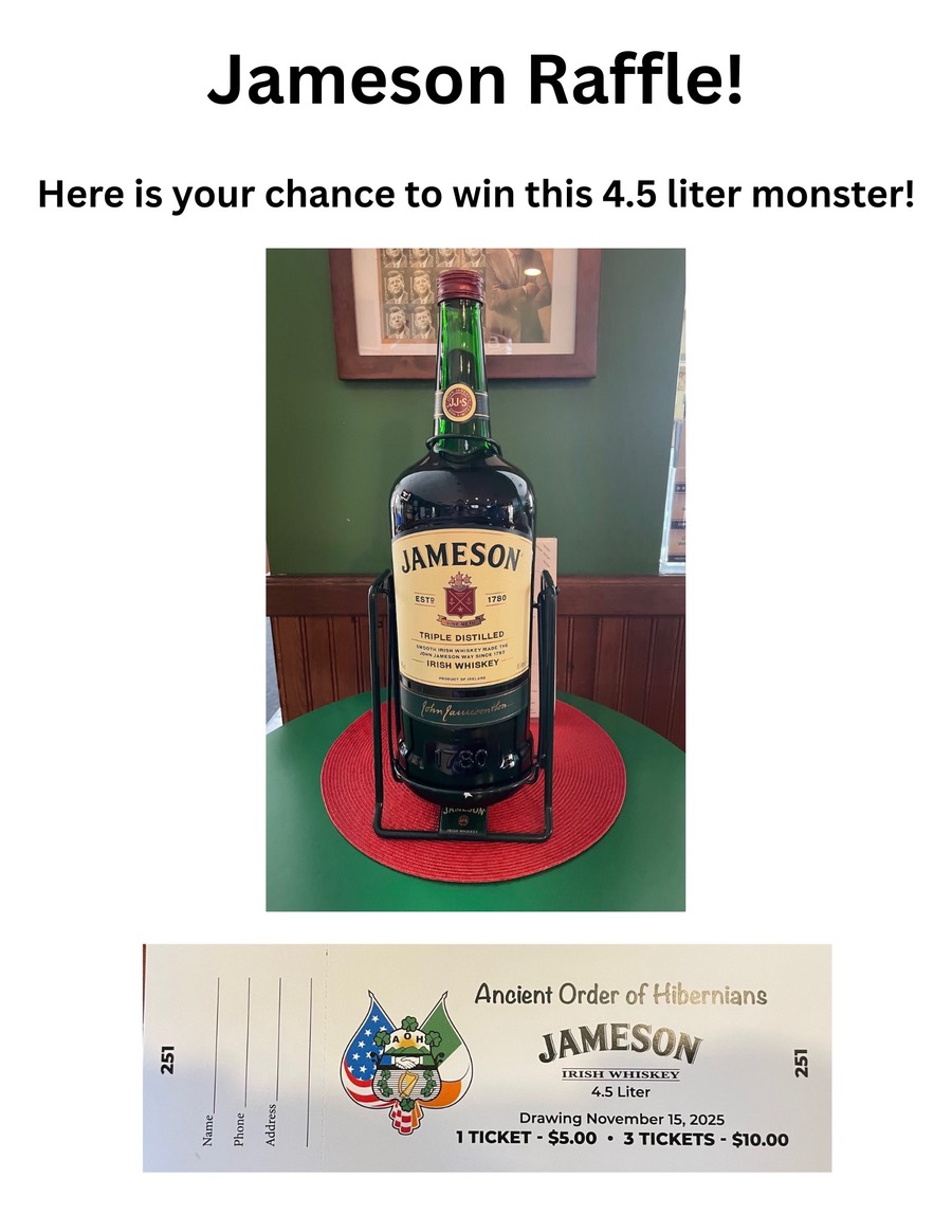 Jameson Raffle!